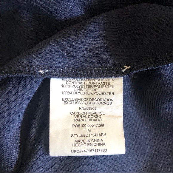 NWT COPPER KEY navy blue sequin dress short sleeve - Picture 4 of 8